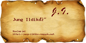 Jung Ildikó névjegykártya
